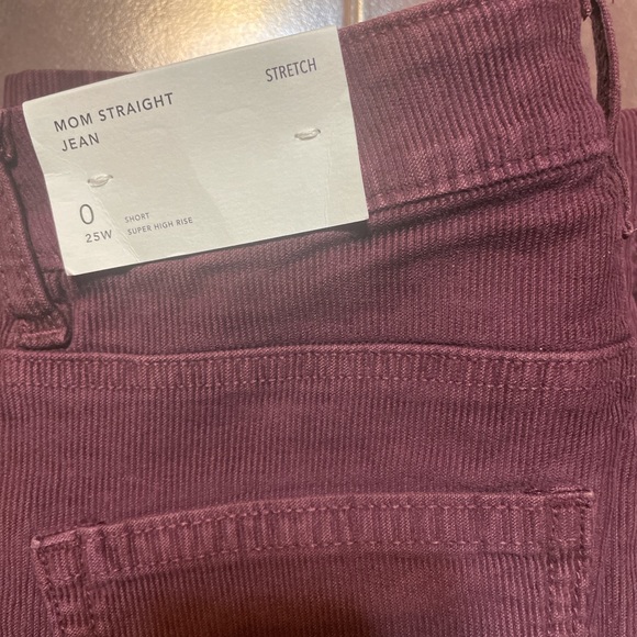 American Eagle Straight Corduroy Mom Jeans - Picture 5 of 5